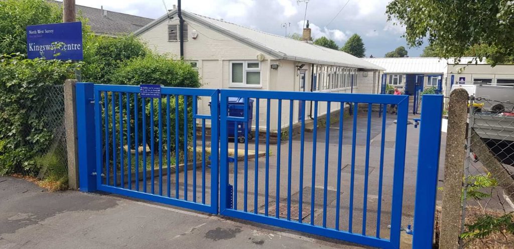Blue Metal Gates