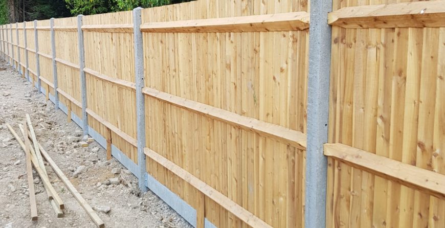 Wood fence